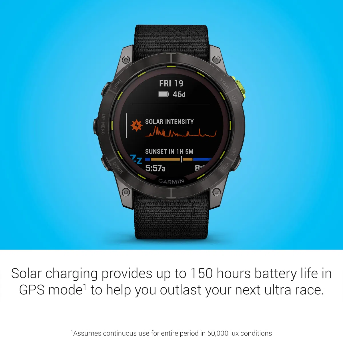 Garmin Enduro™ 2 - Orologio Ultraperformance, durata della batteria GPS a lunga durata, ricarica solare, mappe precaricate