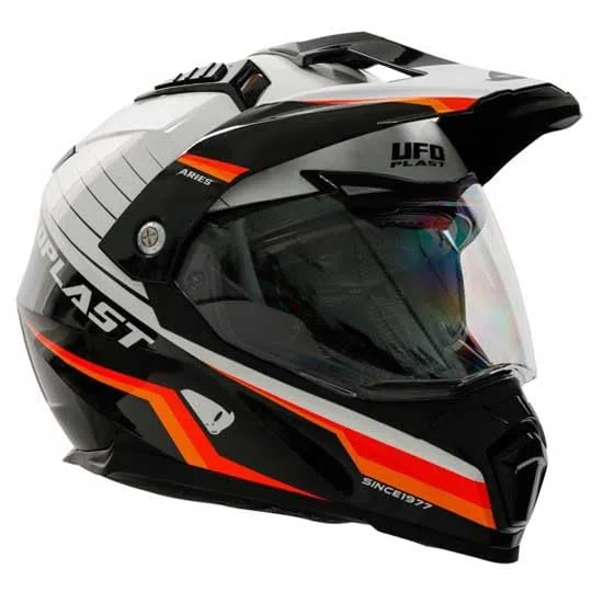 UFO PLAST CASCO ARIES BIANCO/NERO M