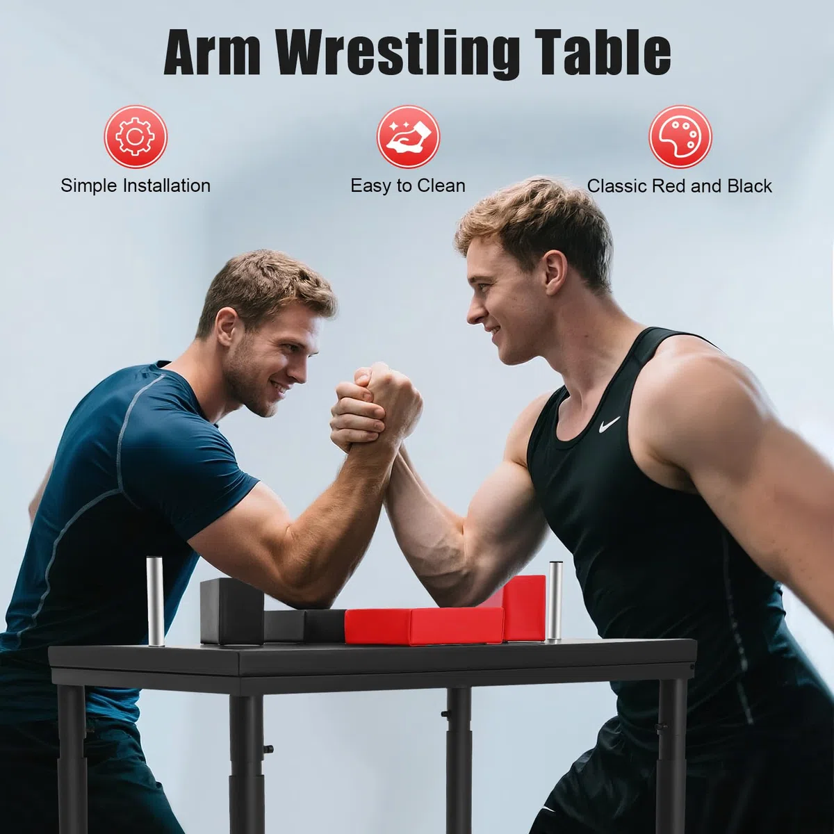 Wrestling Wrestling Battle Table, braccia, wrestling muscolare, con foro regolabile, allenamento competizione, braccio wrestling table