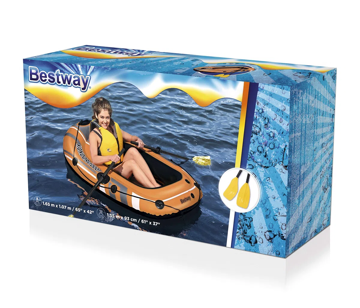 Bestway 61078-3 Gommone Gonfiabile Kondor 1000