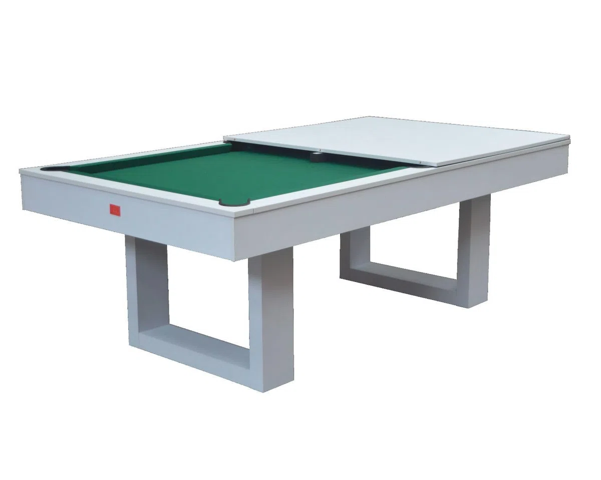 Biliardo Tavolo SENECA 3 in 1 - (226x125x82 cm) - Diventa Tavolo da Pranzo e Ping Pong - tutti accessori per i giochi inclusi