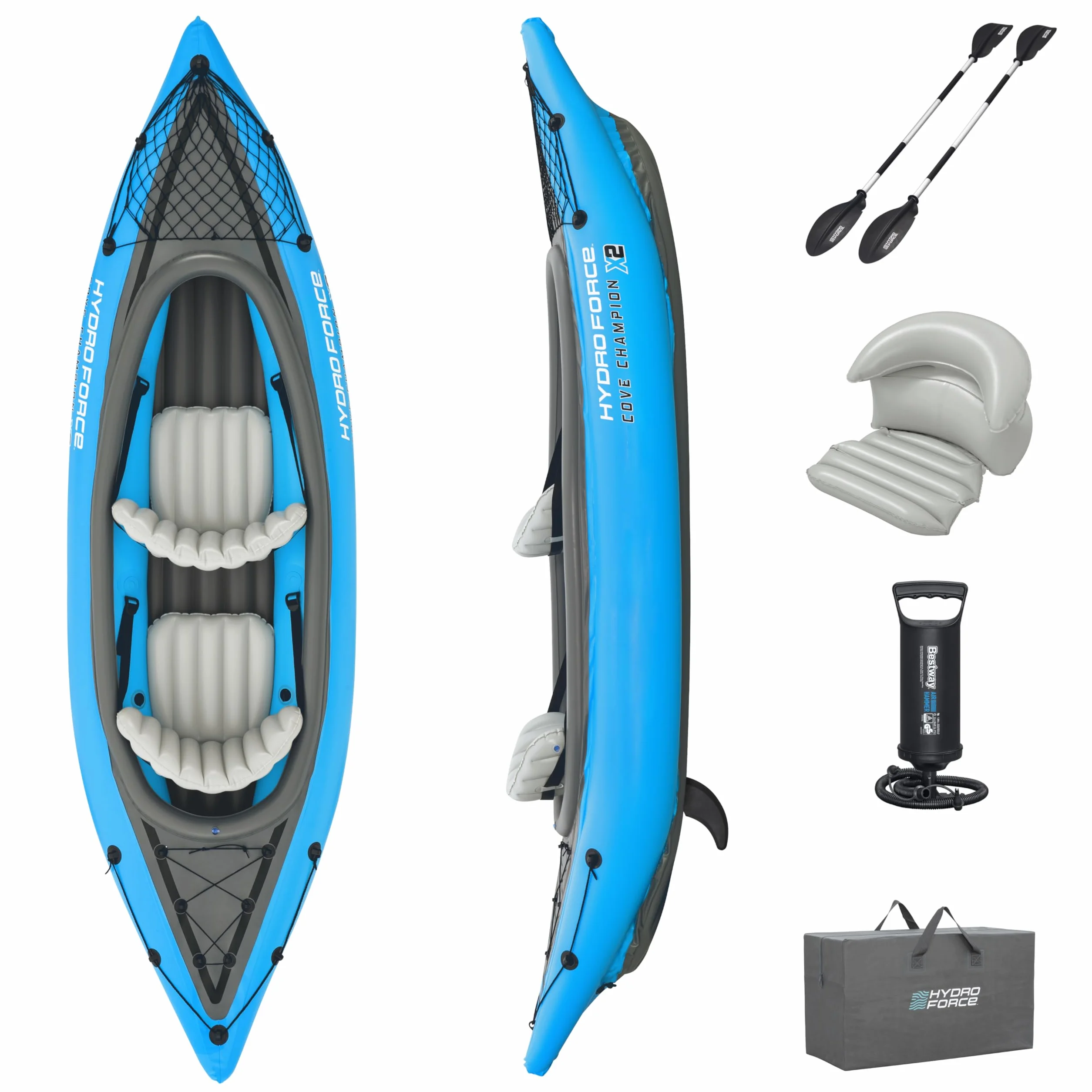Bestway 65131 - Hydro-Force Kayak X2 Cove Champion 3,31 m x 88 cm Unisex Adulto