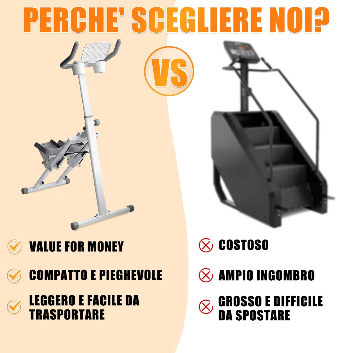 Tapis roulant verticale pieghevole per la casa con cavalletto e slot per tazze Attrezzatura per esercizi per tutto il corpo Capacità di peso 242 libbre, larghezza e pedali regolabili