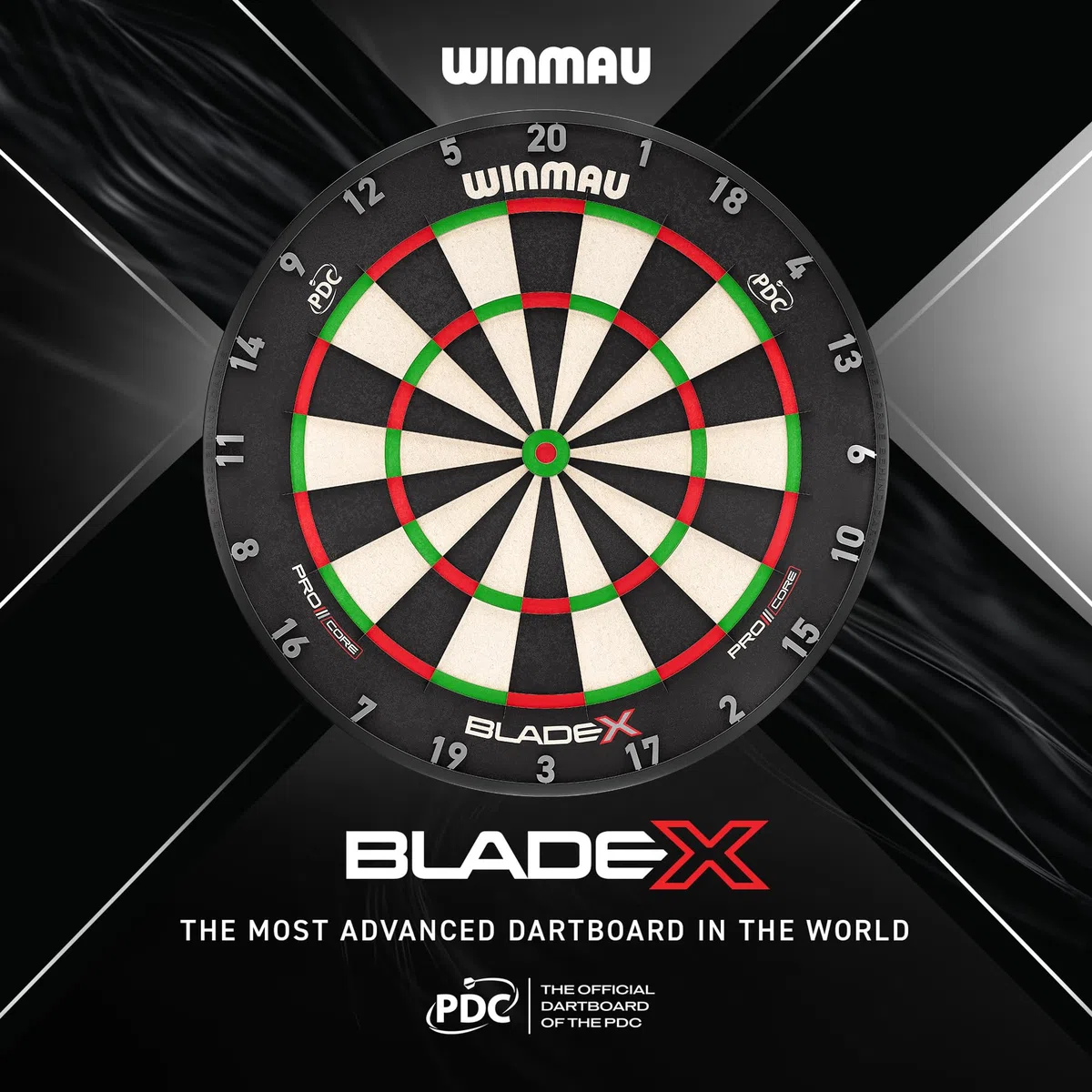 WINMAU Blade Series Bersaglio – Freccette professionali PDC ufficiali – Blade X | 360 | Triple Core