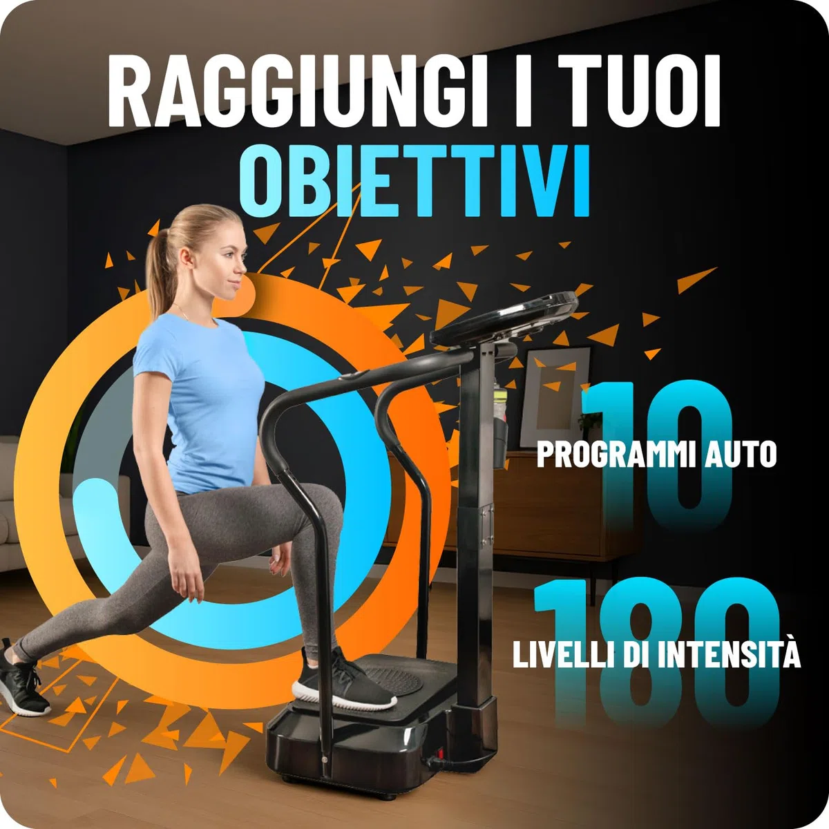 Bluefin Fitness Vibration Plate | Pro Model | Upgraded Design with Silent Motors | Comes with Built in Speakers