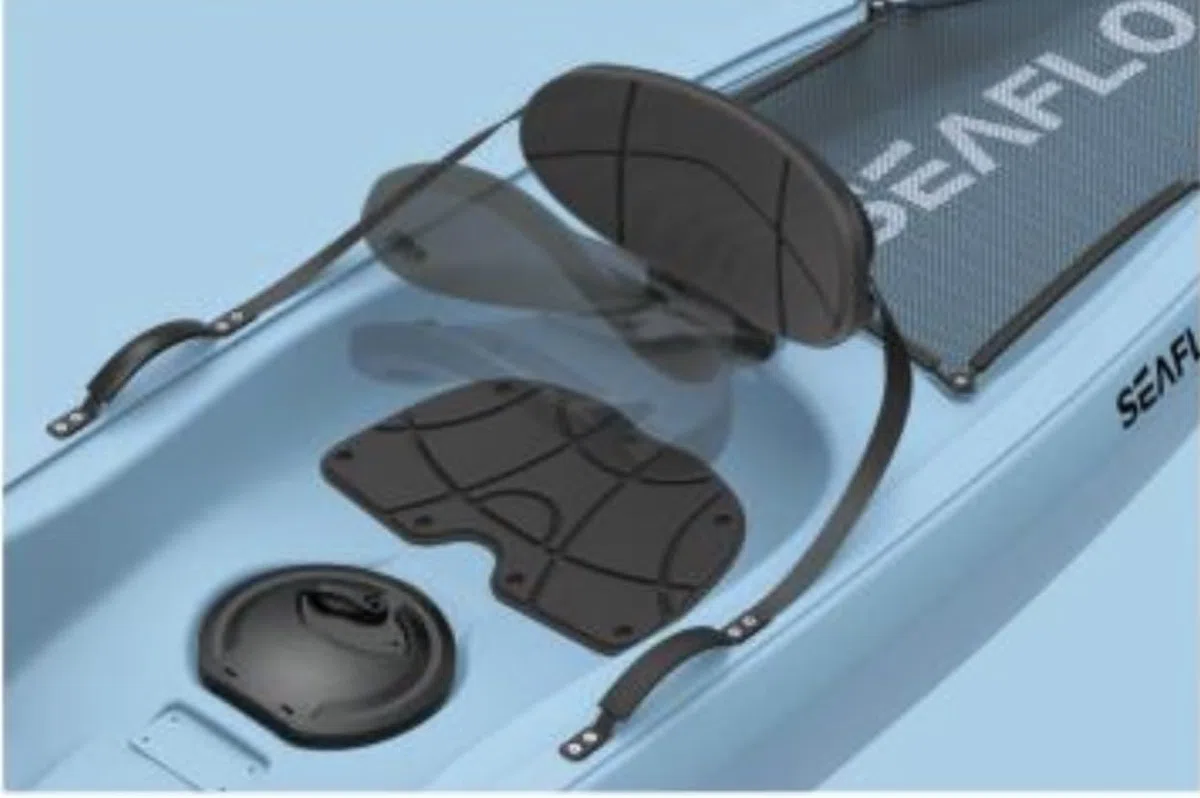 ROMARK Kayak - Canoa da 268 cm - VARI COLORI - 1 gavone + 1 pagaia + 1 seggiolino + 1 ruotino mare sport lago