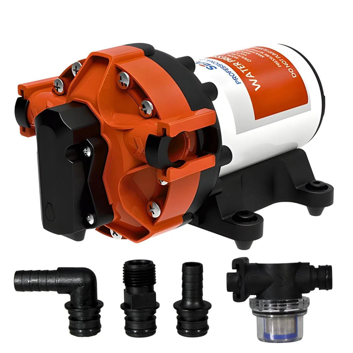 SEAFLO Pompa a pressione dell'acqua intelligente a velocità variabile serie 56A - 12 V DC, 5,0 GPM, 70 PSI, autoadescante, pressione costante, per camper/yacht/barca/camper, certificato NSF, CE e RoHS