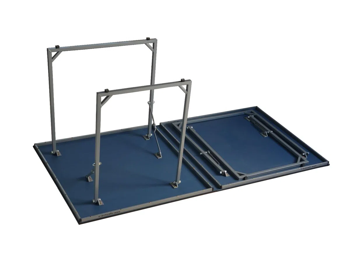 NG Biliardi Tavolo da Ping Pong Split Pieghevole 182 cm (Blu) 182x91x76 cm