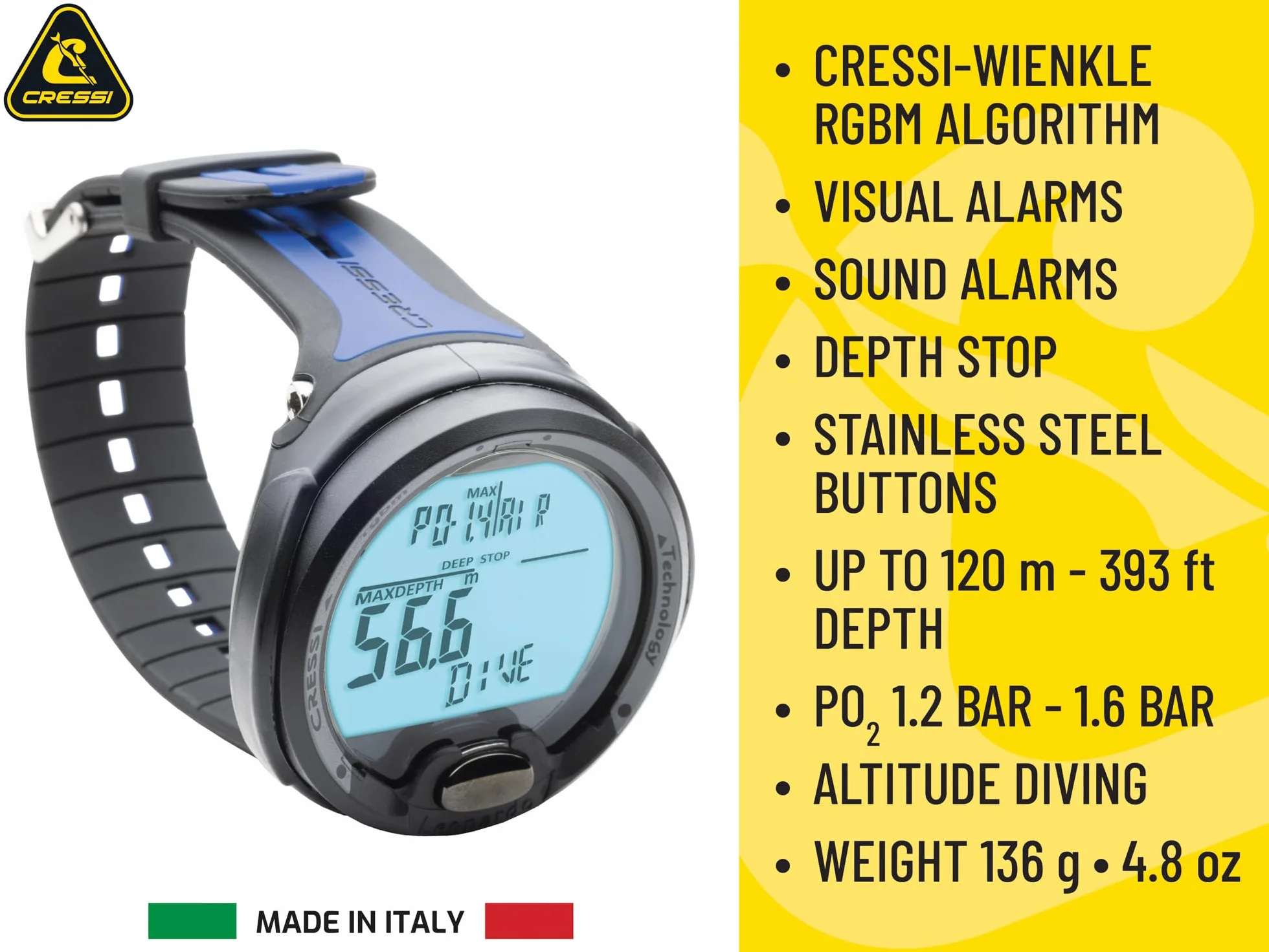 Cressi Leonardo Console - Professional Diving Console