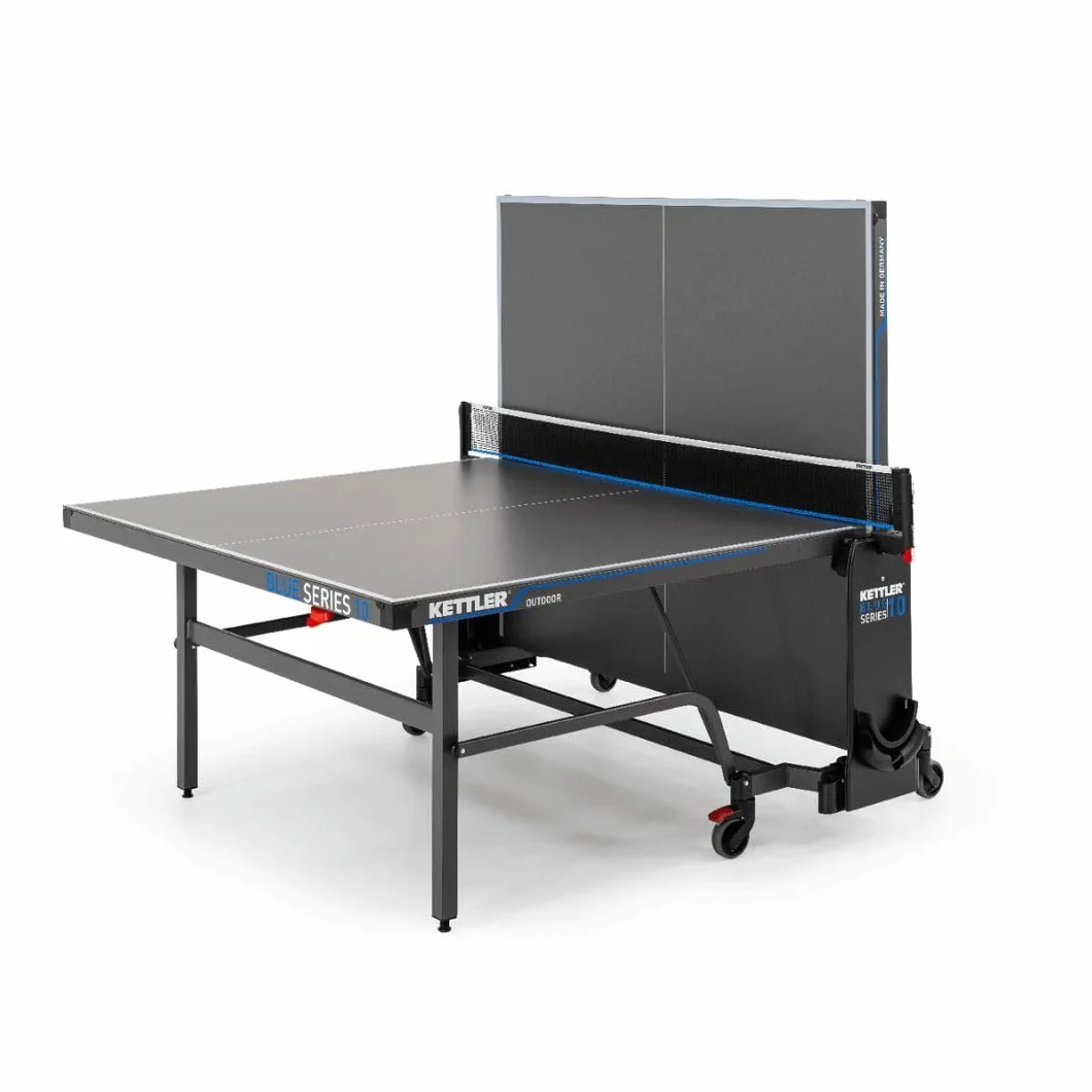 Tavolo da ping pong outdoor KETTLER K10 | Made in Germany (certificato TÜV) | Resistente alle intemperie | Pieghevole e facile da riporre | Piano in resina melamminica da 6 mm | Consegna sicura