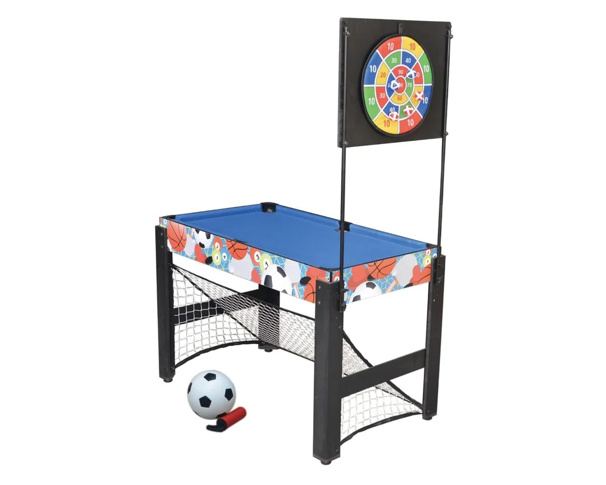 Tavolo Multigioco ANTARES 16 in 1 - Biliardino, Biliardo, Ping Pong, Scacchi, Hockey e Altri Giochi - Divertimento Completo