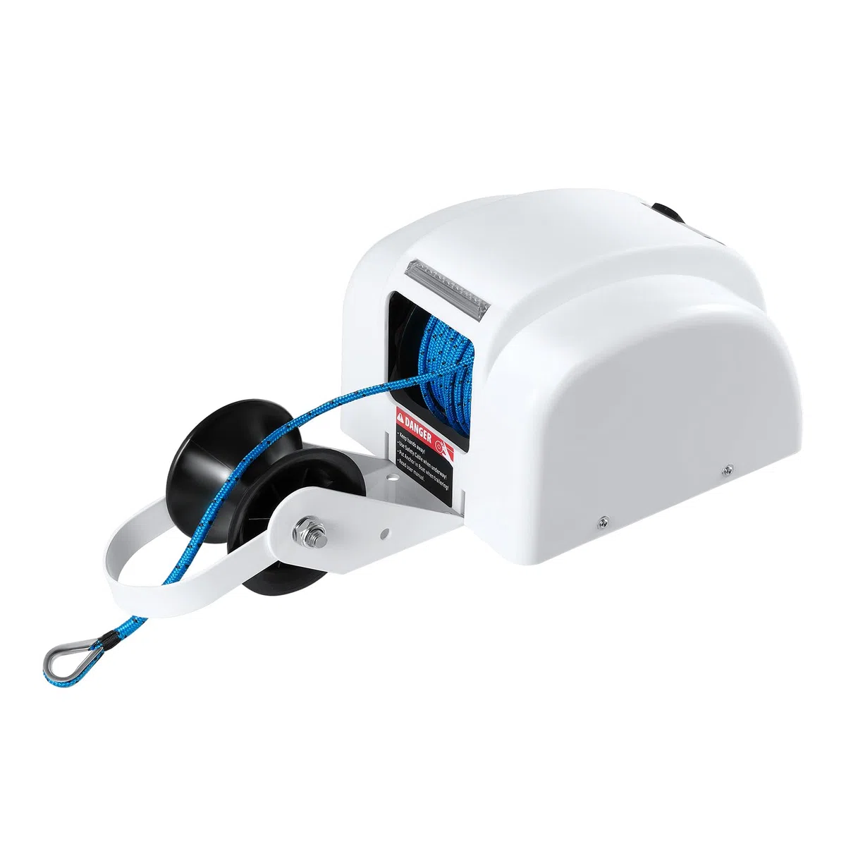 45 LBS Verricello elettrico per barca, verricello elettrico, per acqua salata, ancora, verricello con telecomando, 30 m, 12 V