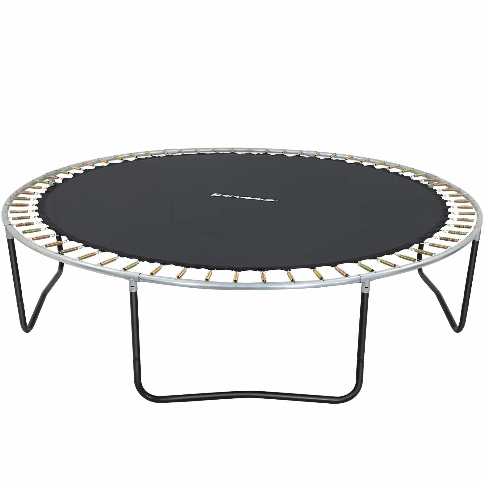 SONGMICS Tappeto per Trampolino di Ricambio, Tappeto Elastico da 208/263/324 cm di Diametro, Adatto per Trampolino da 244/305/366 cm, Ricambio per Trampolino, Nero