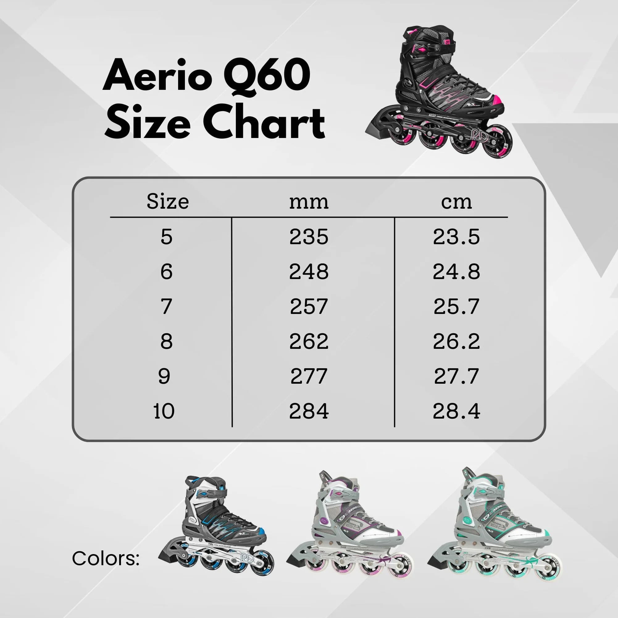Roller Derby Aerio q-60 Pattini in Linea da Donna