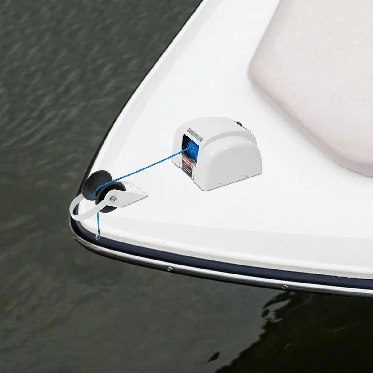Salpa Ancora, verricello Elettrico, verricello con Telecomando, 45LBS & 700lbs e Corda di Nylon da 100 peidi, per Barche Fino a 24 peidi, Automatico