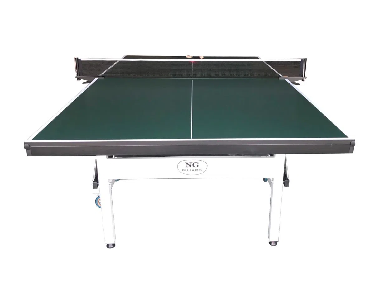 NG Biliardi Tavolo da Ping Pong Smash Interno (Verde) 274x152,5x76 cm