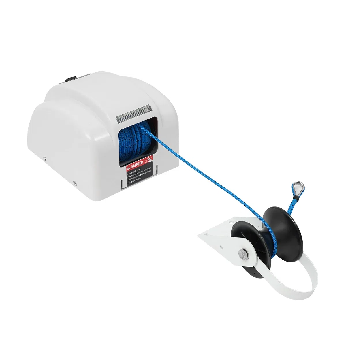 Salpa Ancora, verricello Elettrico, verricello con Telecomando, 45LBS & 700lbs e Corda di Nylon da 100 peidi, per Barche Fino a 24 peidi, Automatico