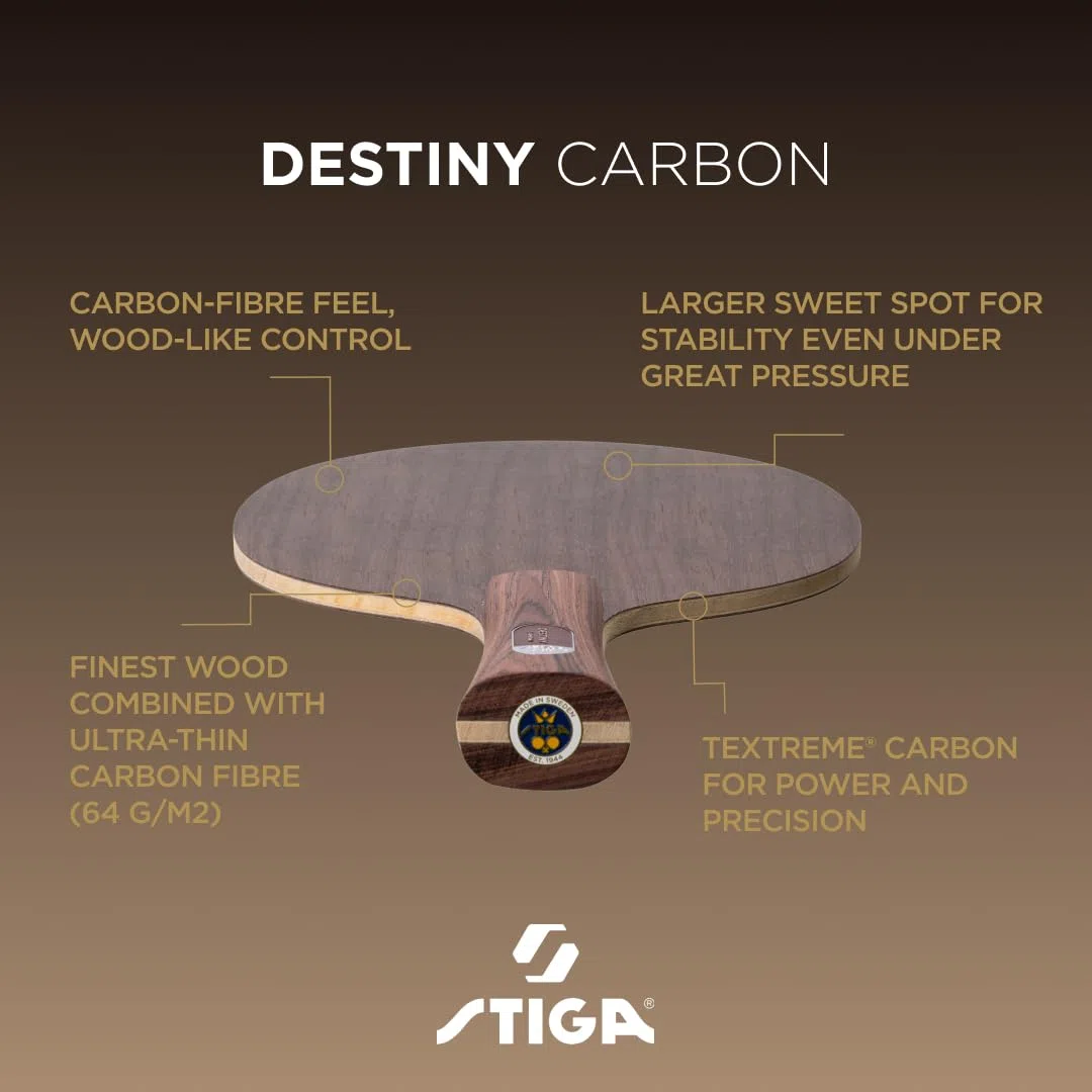 STIGA Destiny Carbon – Pala da ping-pong