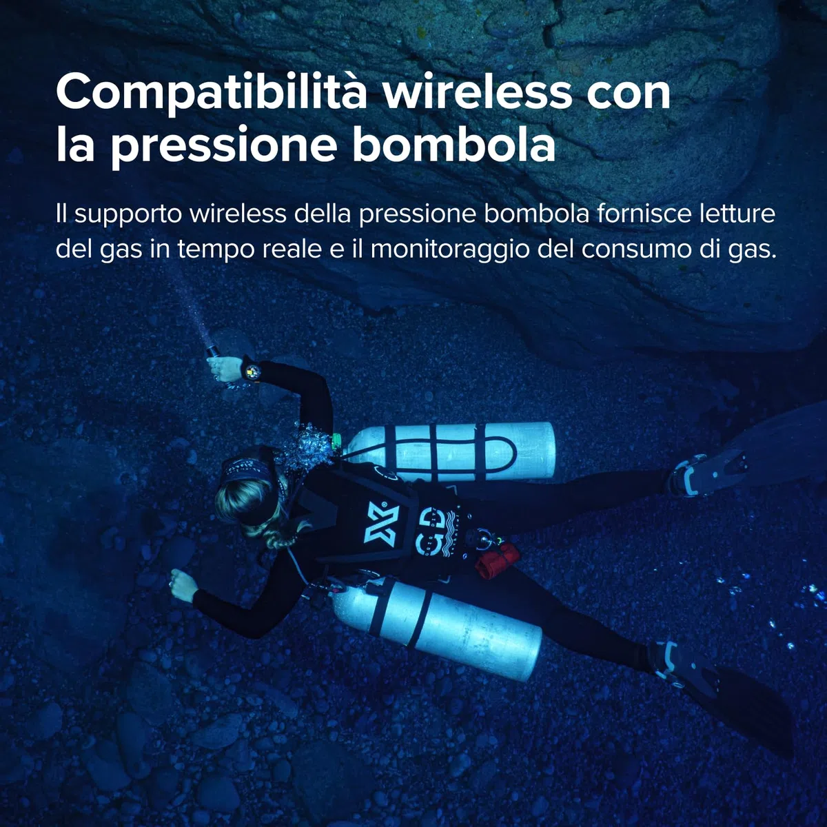 SUUNTO Nautic S Computer Subacqueo, Schermo AMOLED, 60 Ore di autonomia in Immersione, Impermeabile Fino a 80 Metri, GPS Integrato, mappe Offline, letture Gas Wireless, App Suunto
