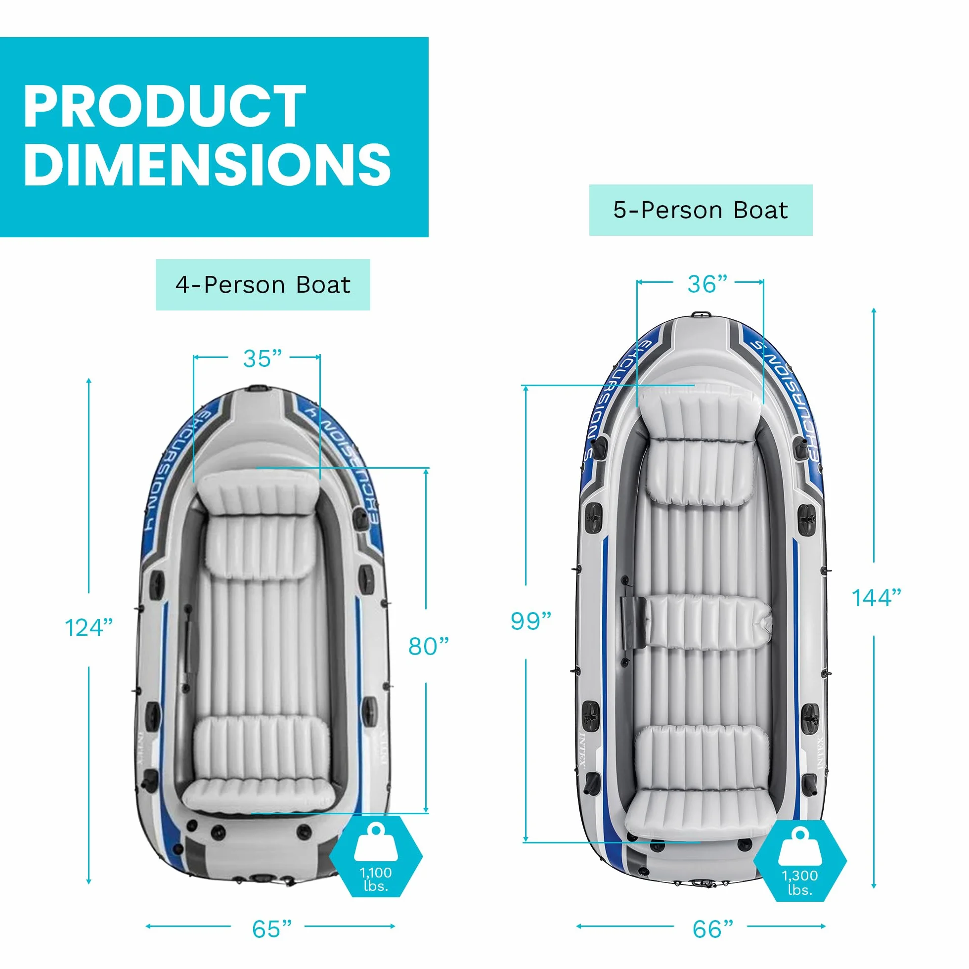 Intex Excursion Inflatable Boat Series