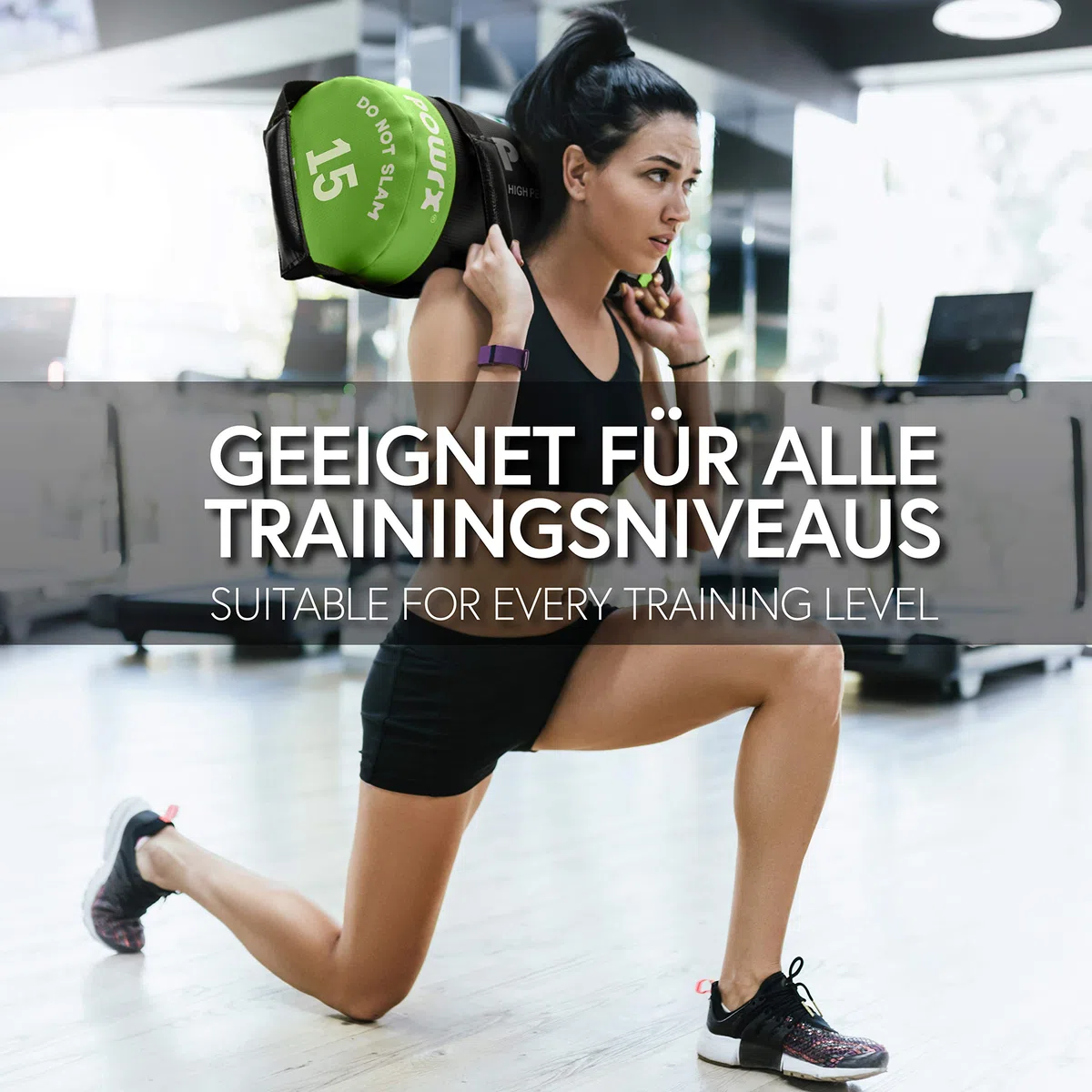 POWRX - Sandbag 5 kg, 10 kg, 15 kg, 20 kg, 25 kg, 30 kg - Perfetta per Migliorare Equilibrio, Forza, flessibilità, coordinazione e circolazione - Power Bag