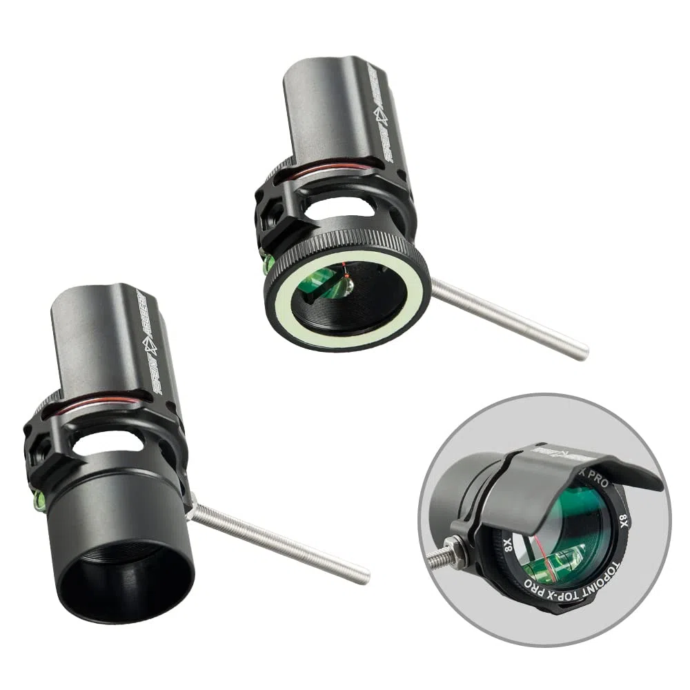 Vista di Arco Composto Sight Pin Mirino per Arco Compound Bow Sight Scope con 2X 4X 6X 8X Lente per Arco e Frecce di Tiro con l'arco