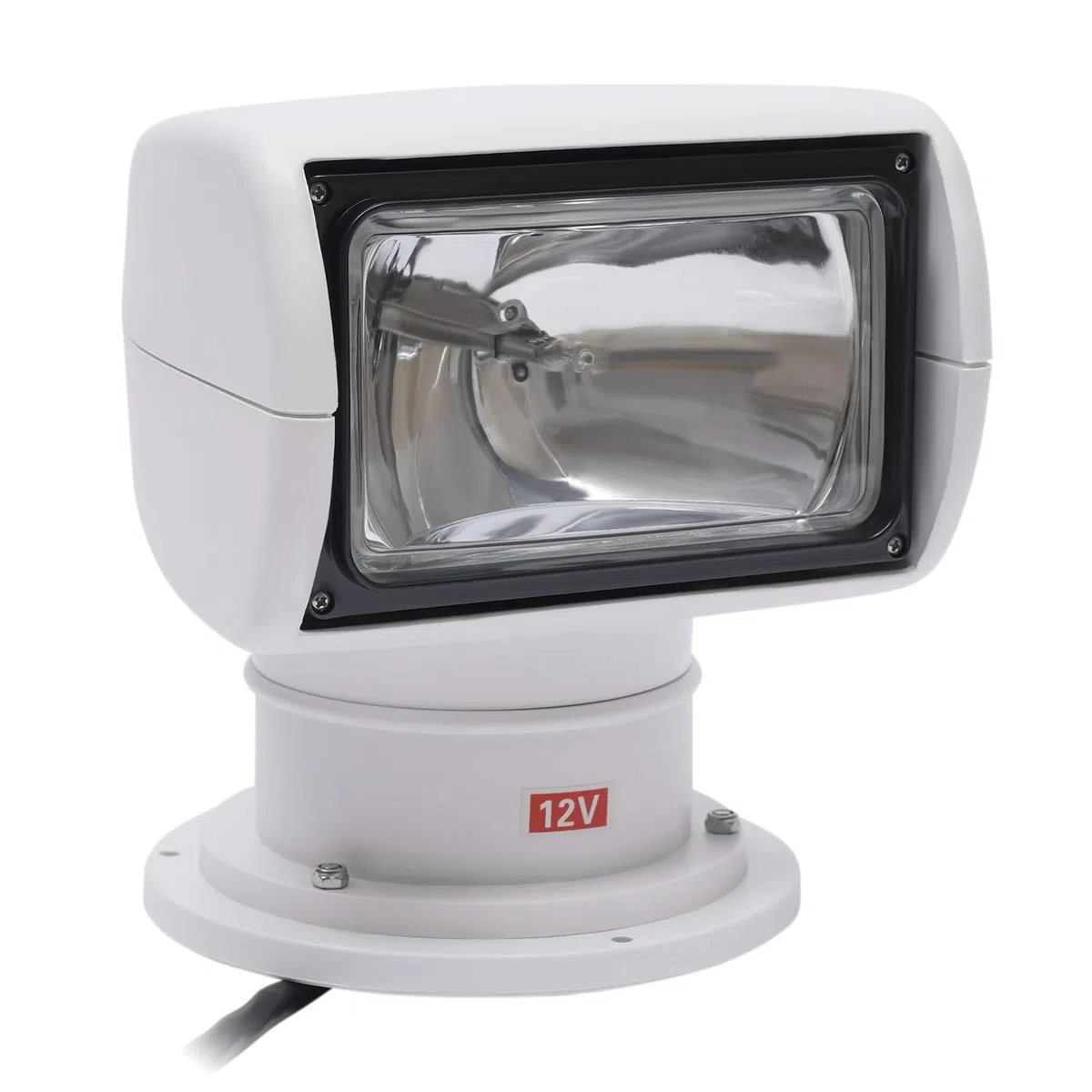 Faro per barca, girevole a 360 gradi, luce marina, 12 V, impermeabile, 100 W, barca da pescatore, barca, faro marino, telecomando, xeno, luce di ricerca per guardia costiera yacht