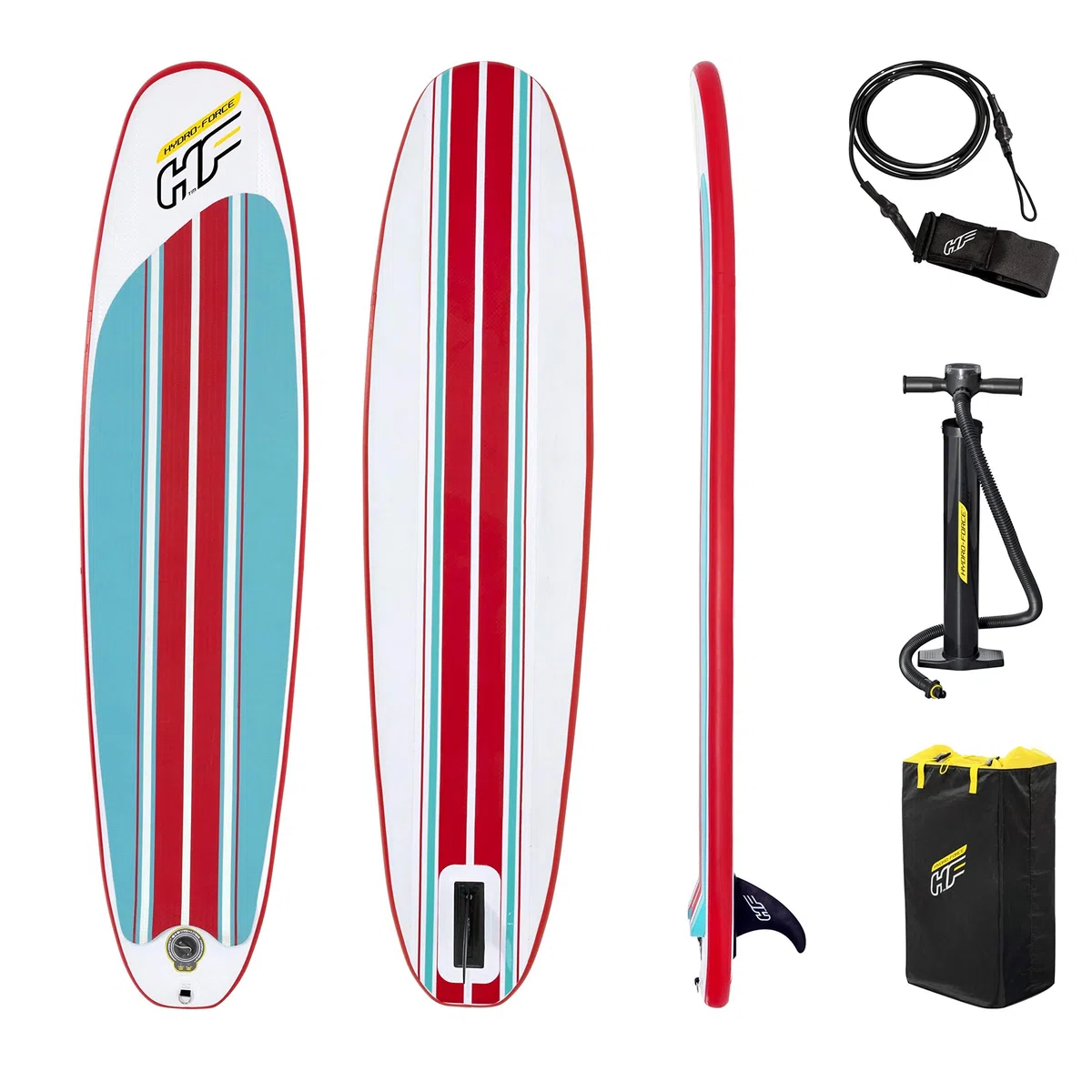 Bestway 65336-3 Tavola da Surf Gonfiabile, 243 x 57 x 7 cm, Max 90 kg