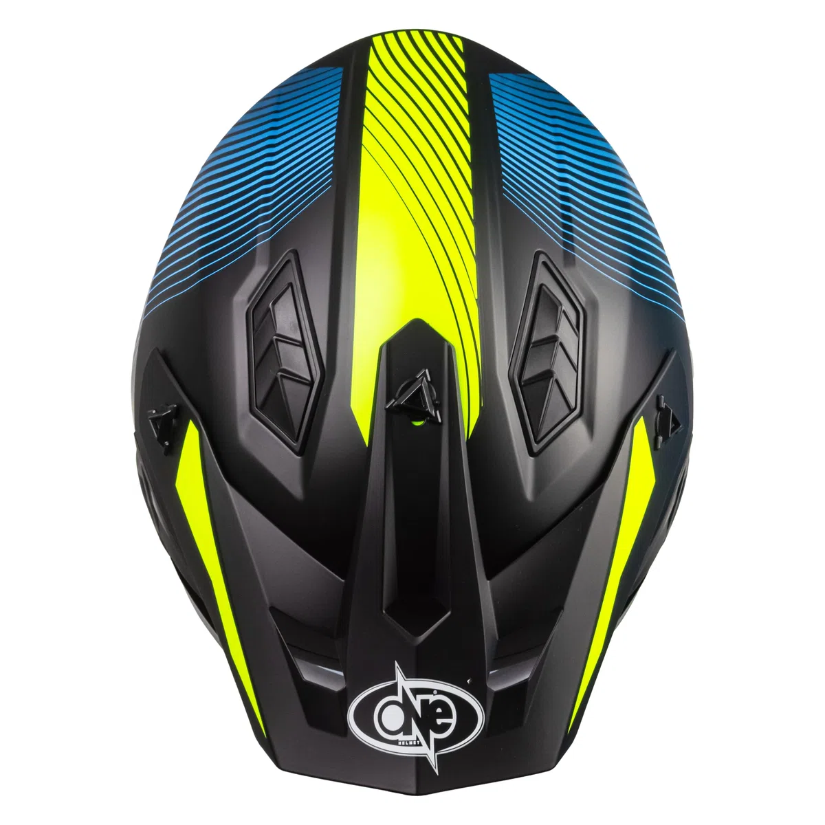 One by Camamoto | Casco Scooter e Moto, Track Shadow Yellow Jet, Nero Opaco - Giallo, Integrale con Mentoniera Estraibile, Omologato ECE R22-06, Taglia L (59 cm)