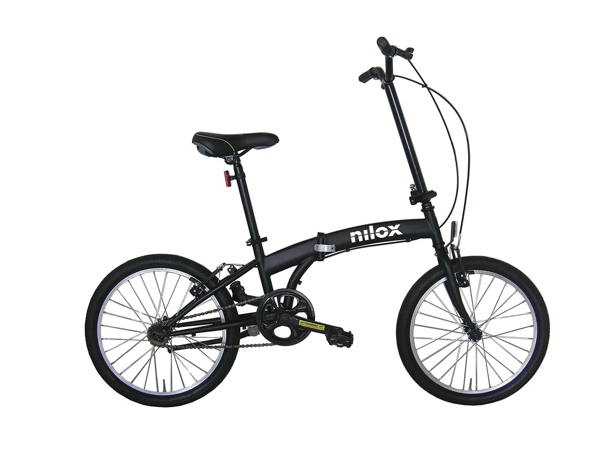 Nilox, Bike X0, Bici Pieghevole, Facile da Trasportare, Design Moderno, con Telaio Opaco in Acciaio, Bicicletta Leggera, 12 kg di Peso, con Cerchi in Alluminio da 20"