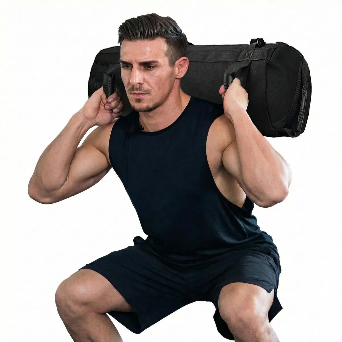 Taeku Sacco Pesi per Fitness, Regolabile Power Bag con 6 Maniglie, per Allenamento di Forza, per Allenamento Funzionale