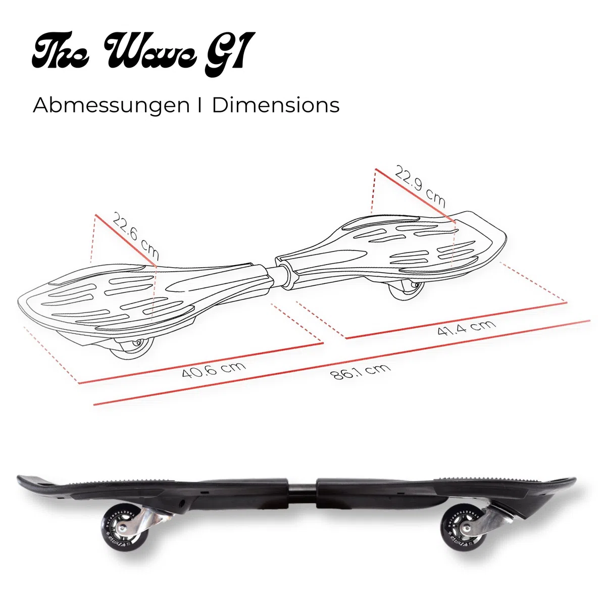 Street Surfing Wave Original Complete Caster Board