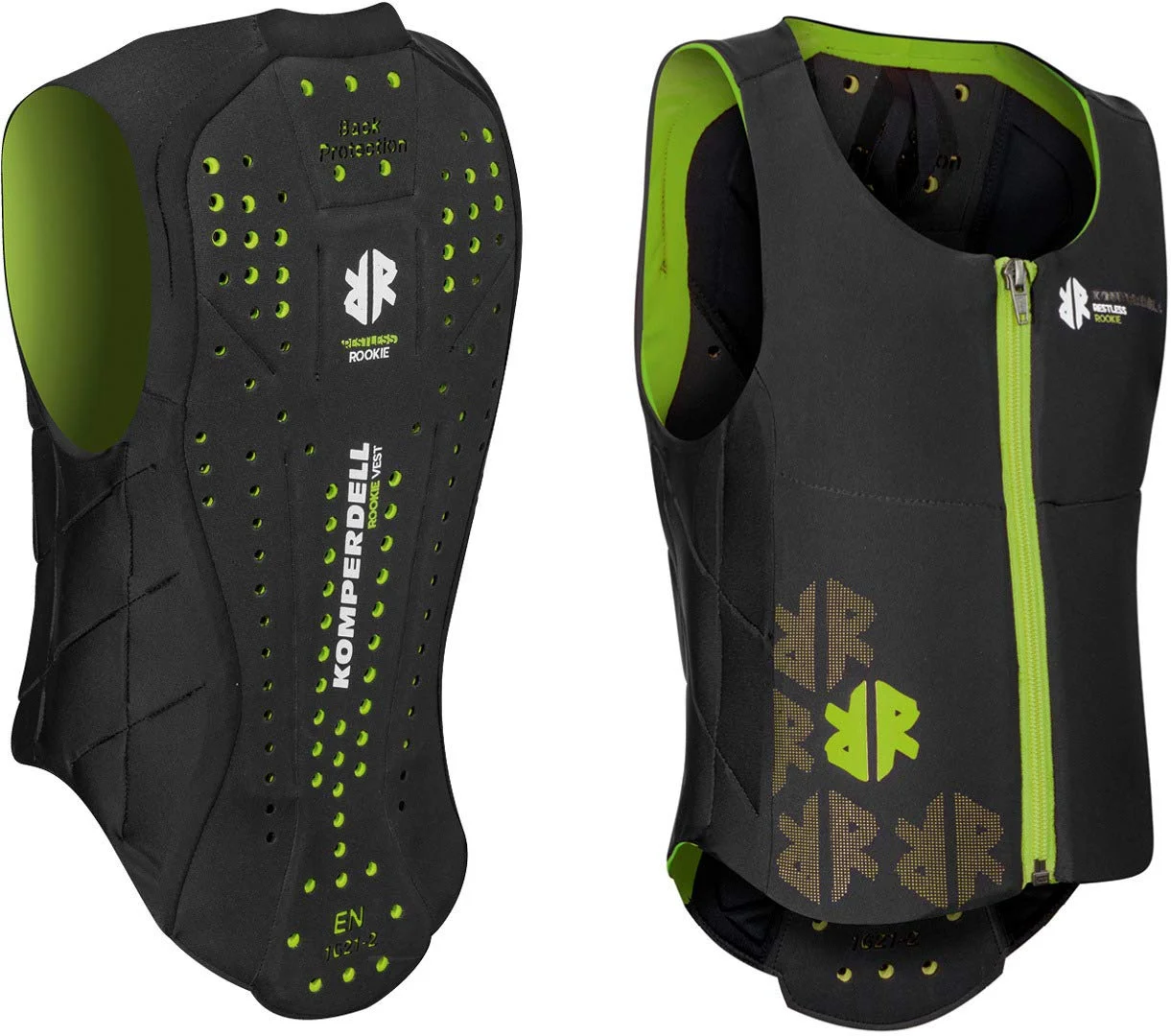 Komperdell Ballistic Gilet protettore per bambini Verde 128/134