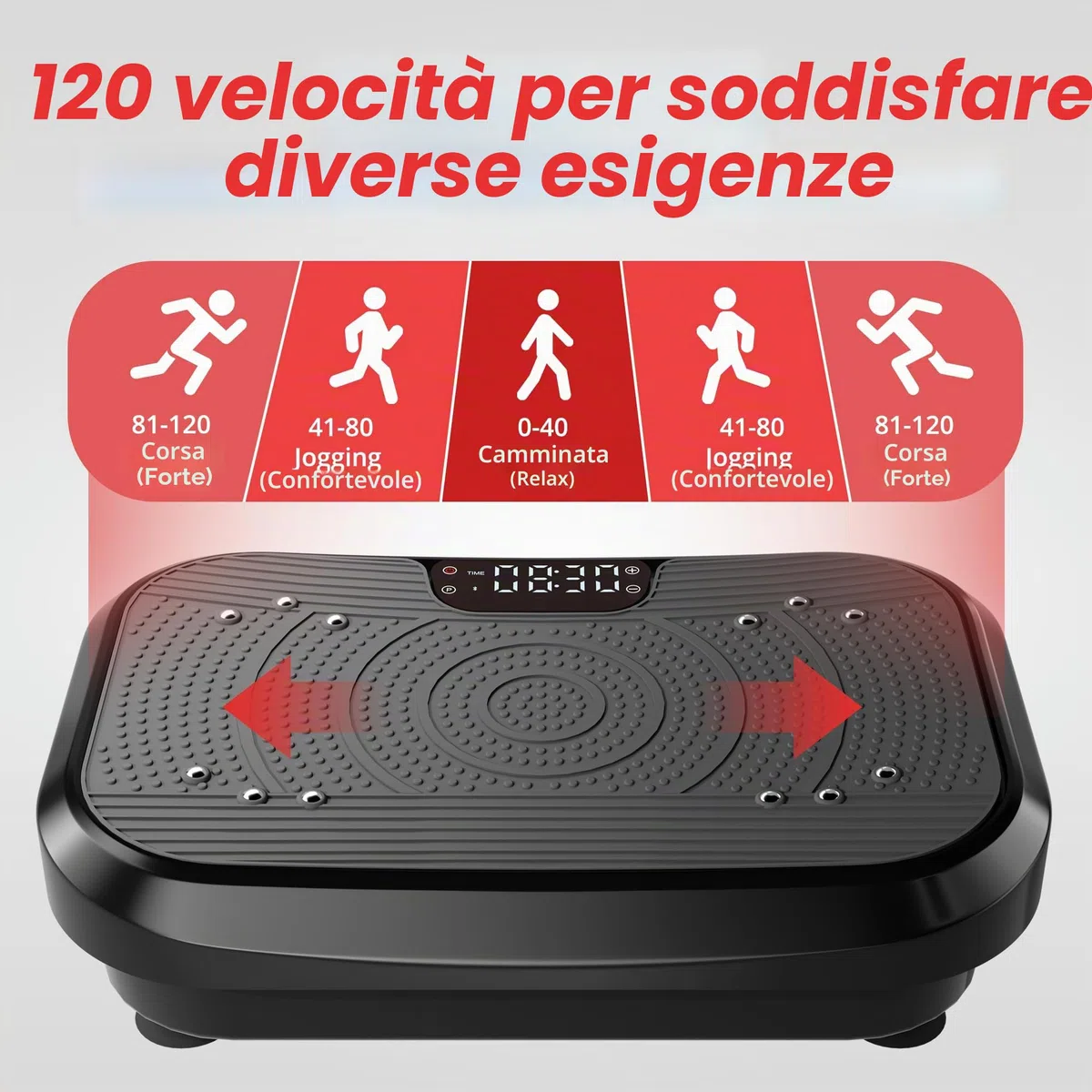 MOMODA 2026 Plateforma di Vibrazione Macchina per Esercizi, 120 livelli di velocità regolabili, Vibratore per il corpo intero per perdita di peso & bruciazione di grasso, Unisex