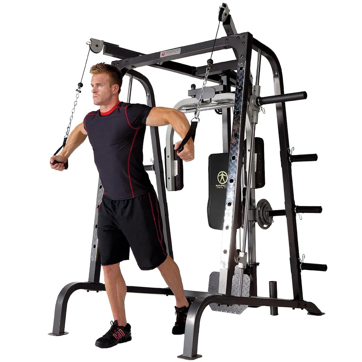 Marcy - Smith Machine MD-9010G, Panca Ginnica con Sollevamento Pesi ad Uso Domestico