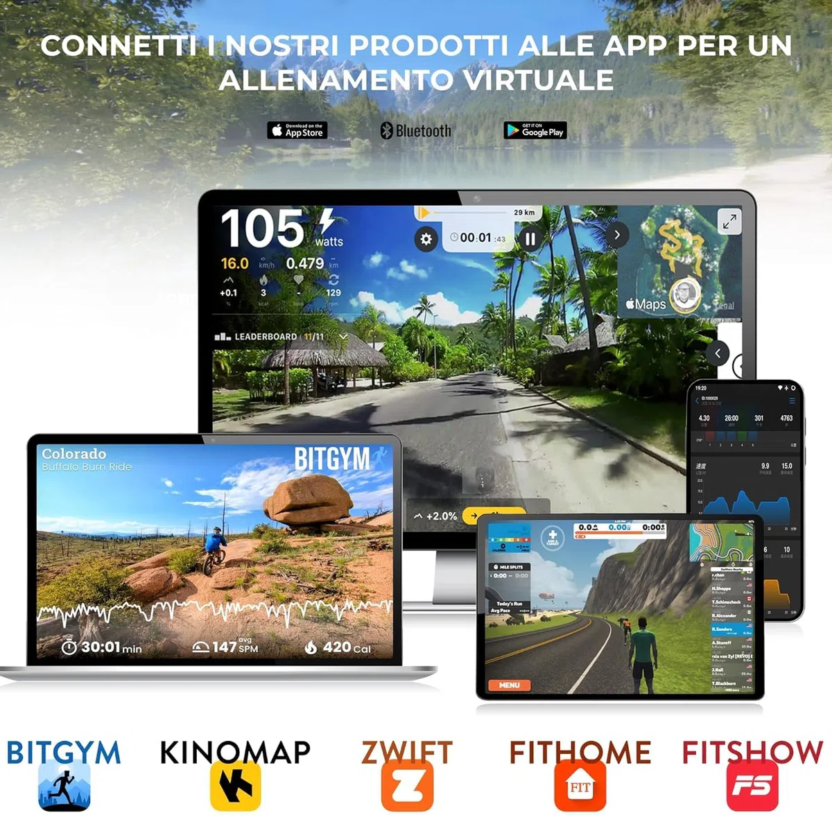 YM Tapis Roulant Salvaspazio 16 km/h, Marchio Italiano, Inclinazione, APP Compatibili, Pieghevole, Ampia Superfice, 2 Sistemi Controllo (TASTI + GESTUALE) Brevettato, NEXT 4000 Your Move