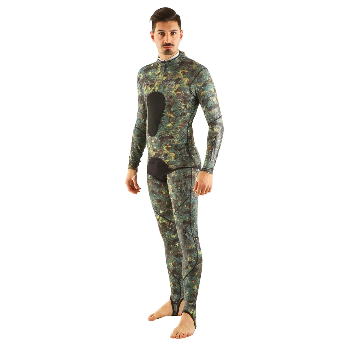 Seac Piraña, Copri Muta Mimetico in Lycra, Due Pezzi Camo