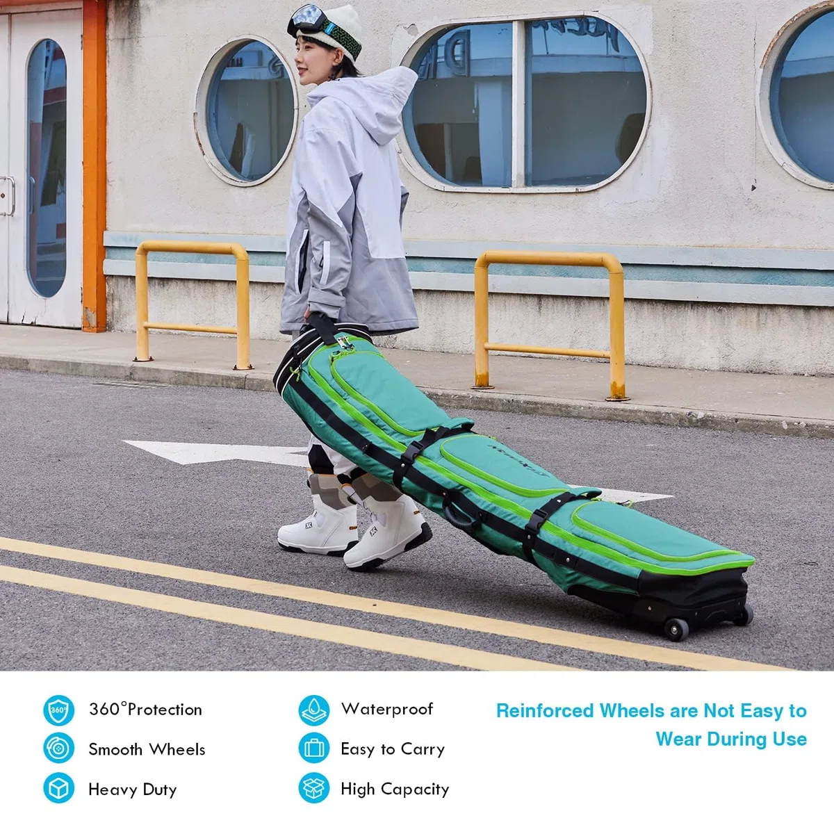 XCMAN Borsa per snowboard, snowboard Custodia per tavola Custodia Estensibile 160 cm-190 cm