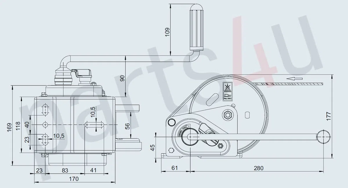 Alko Basic TYP 900-A - Verricello per imbarcazioni AL-KO 1225303