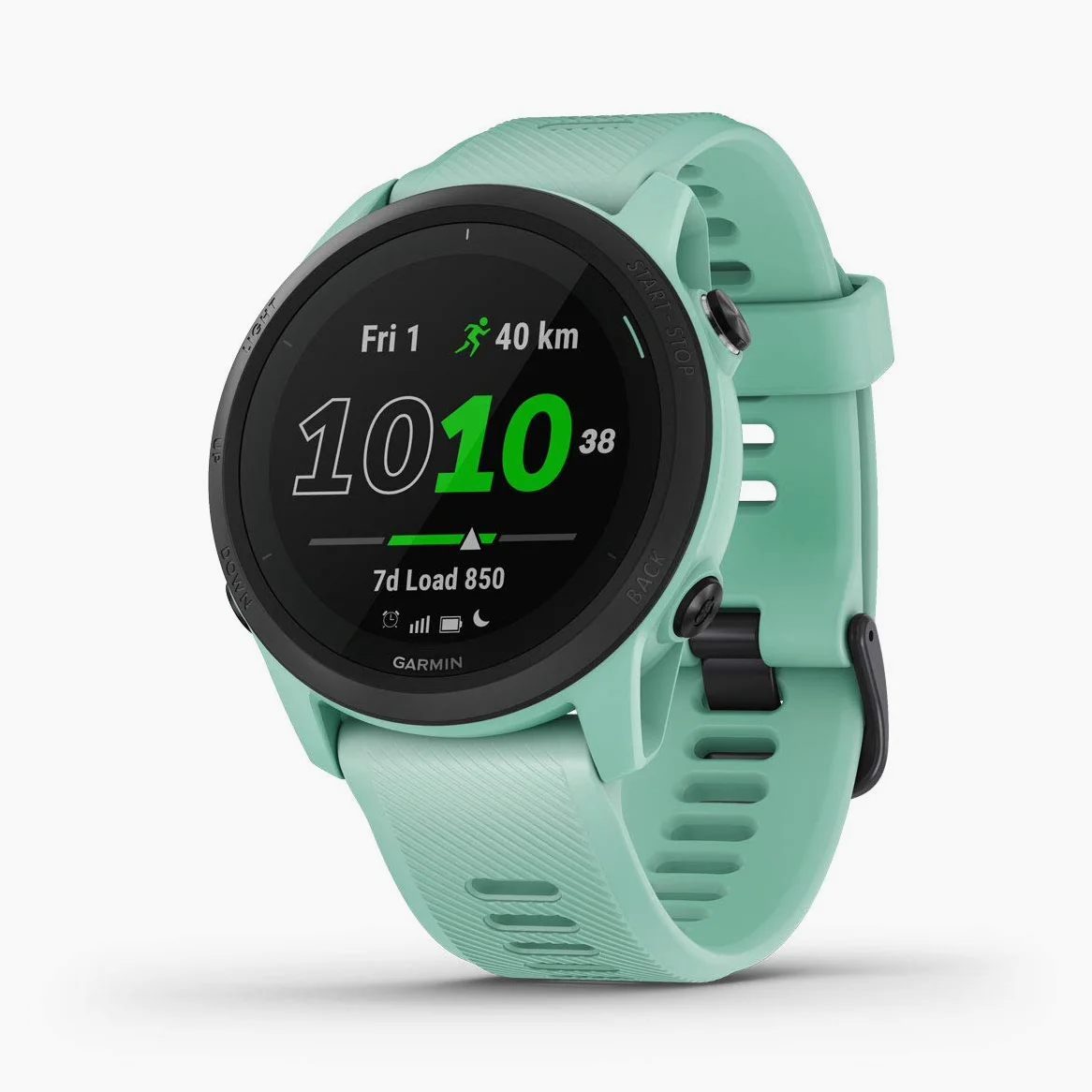 Garmin Forerunner 745, GPS per la corsa, Display MIP da 1,2", Distanza, Passo, Cardio, HRV, VO2max, Piani gratuiti per 5K, 10K e mezza, Musica, GarminPay, Notifiche (Neo Tropic)