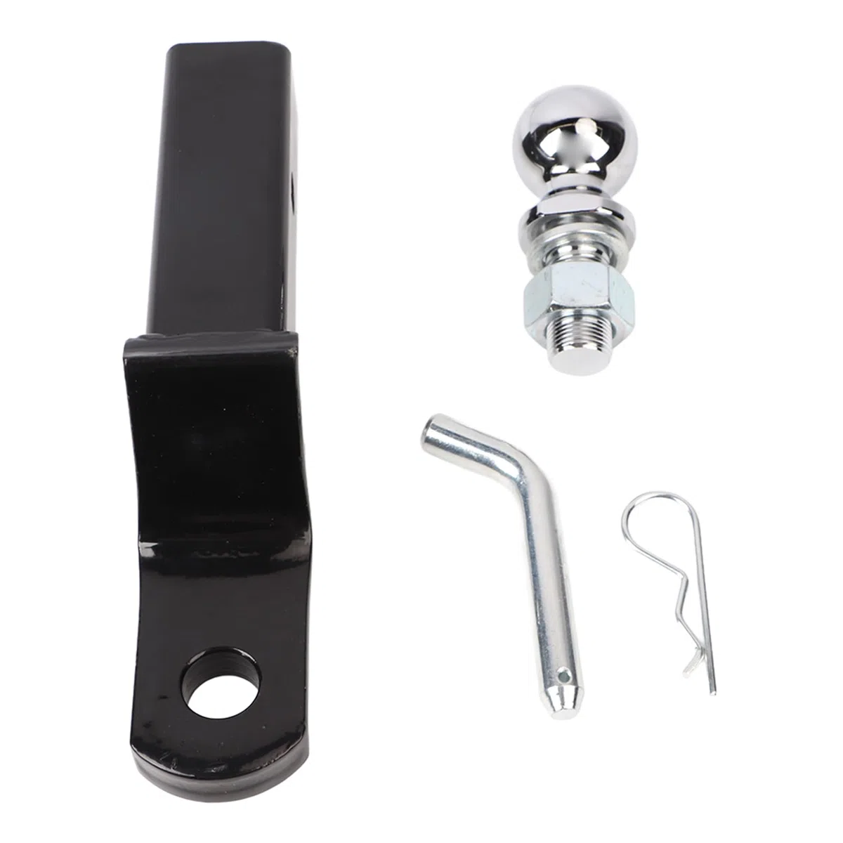Asixxsix Gancio di Traino, 2,4 Pollici in Acciaio Regolabile Trailer Hitch Mount, Alta Sicurezza Durevole Facile Installazione Trailer Hitch Mount per Barche Campeggiatori