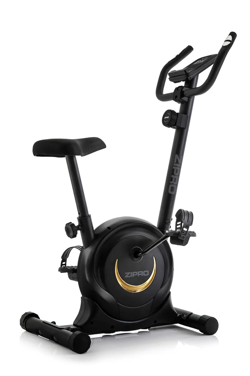 ZIPRO Cyclette da Casa con 8 Livelli di Resistenza Magnetica, Supporto per Smartphone, Schermo LCD, Sella Regolabile, Cyclette per Casa per Più Esercizi, Ciclette Professionale da Camera (One S)