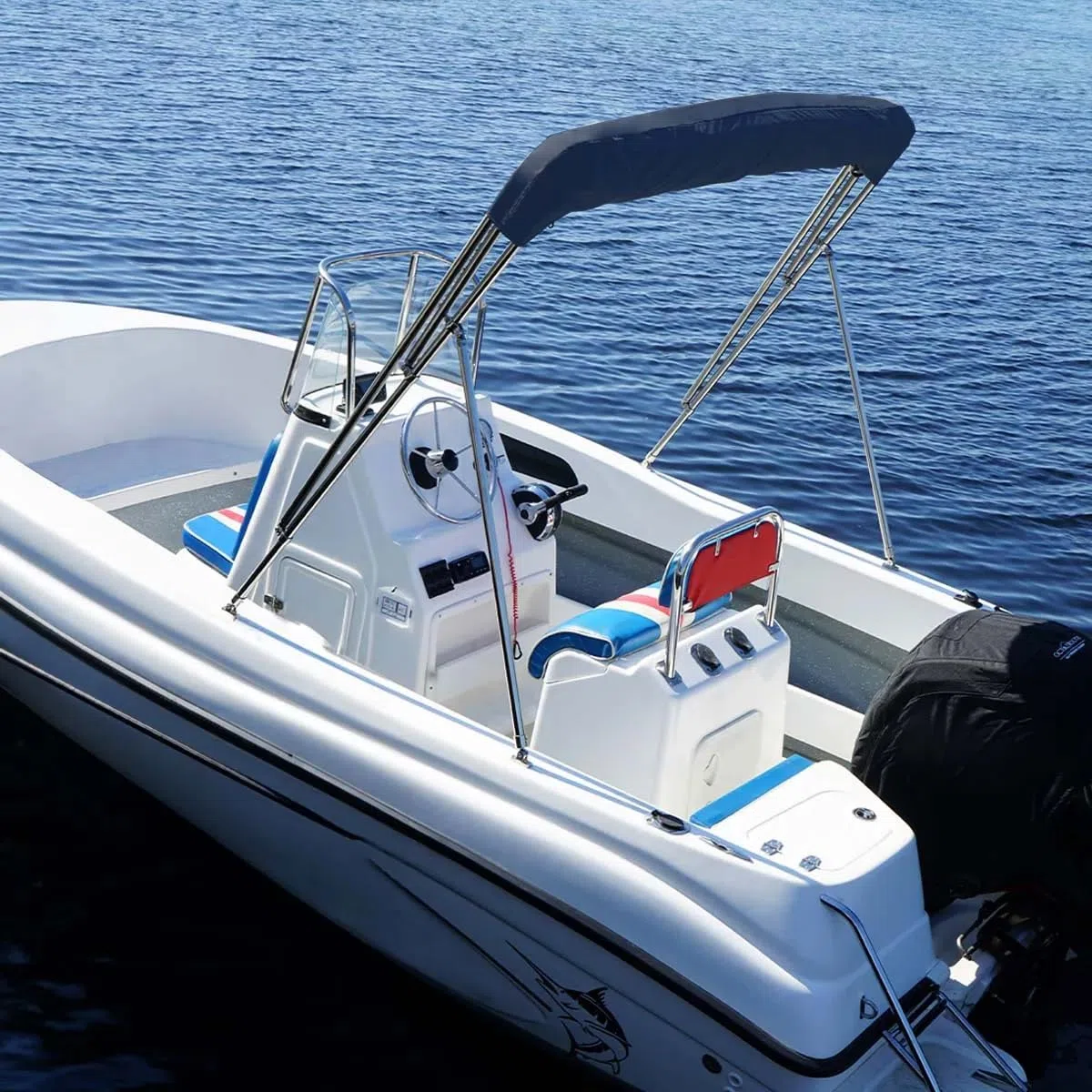 Oceansouth 4 Bow Bimini Top con Integrato Conservazione Bagagliaio