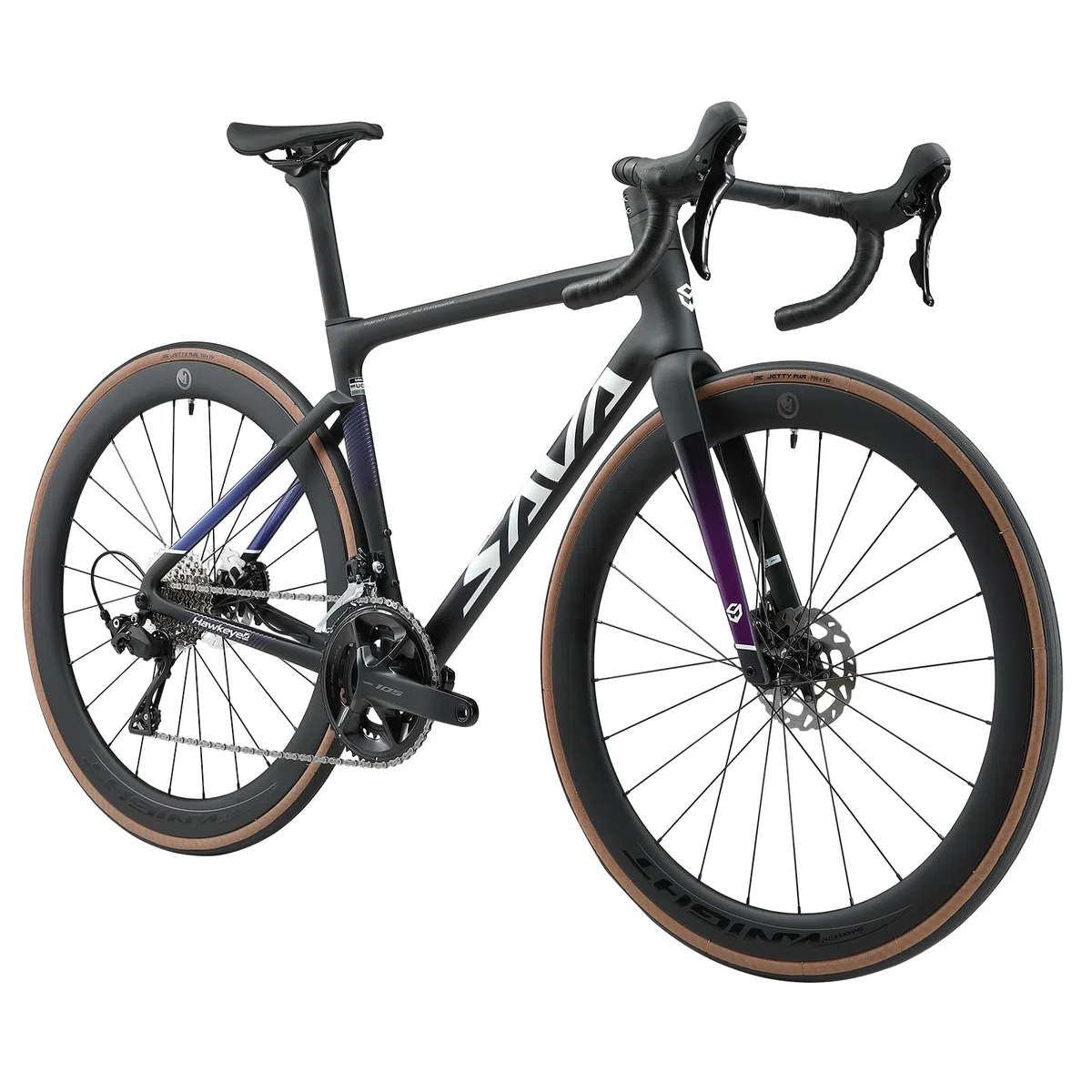 SAVADECK Carbon Road Bike, bici da corsa leggera Full Carbon con R7120 24S Shift Groupset e olio idraulico freno a disco bici