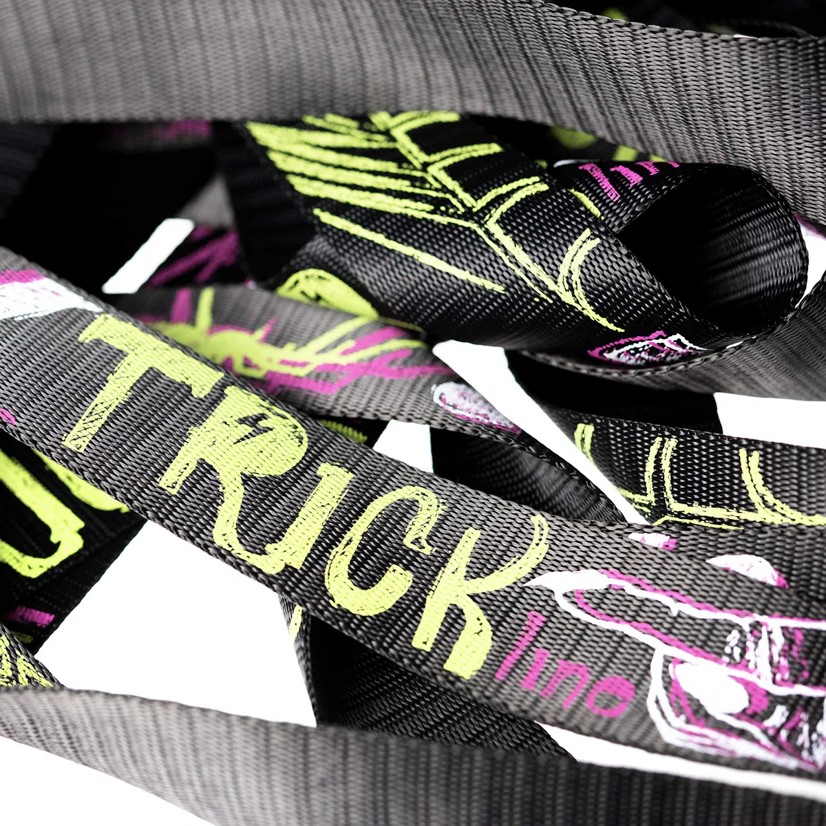 TWSB3 - Trickline Module TRICK per Salti, Camminata e Freestyle - Fettuccia Poliestere Armatura Elastica Stampa PRO-Grip – No Cricchetti - Lunghezza 30m