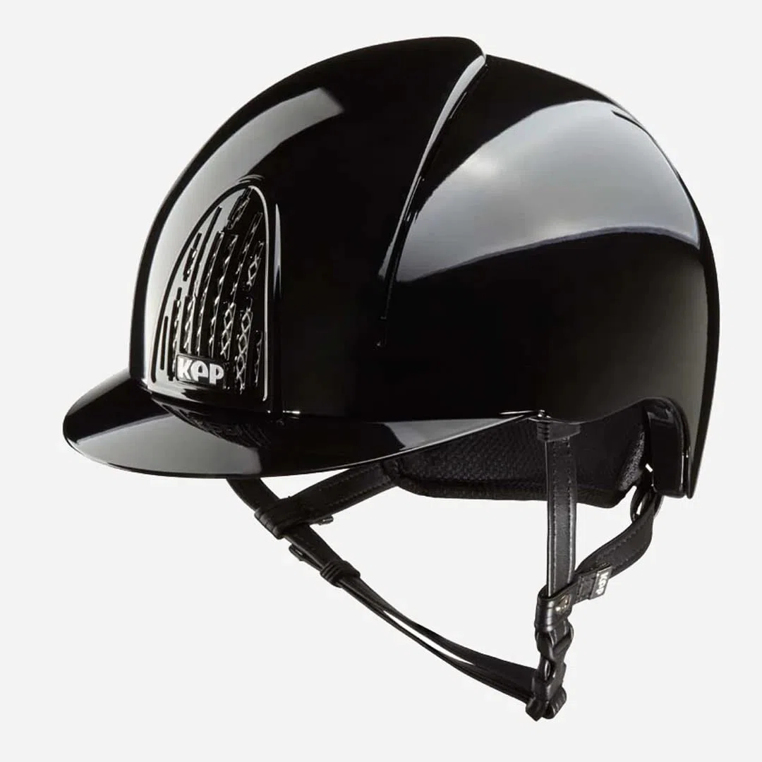 KEP Casco da Equitazione con Visiera Standard Smart Polish