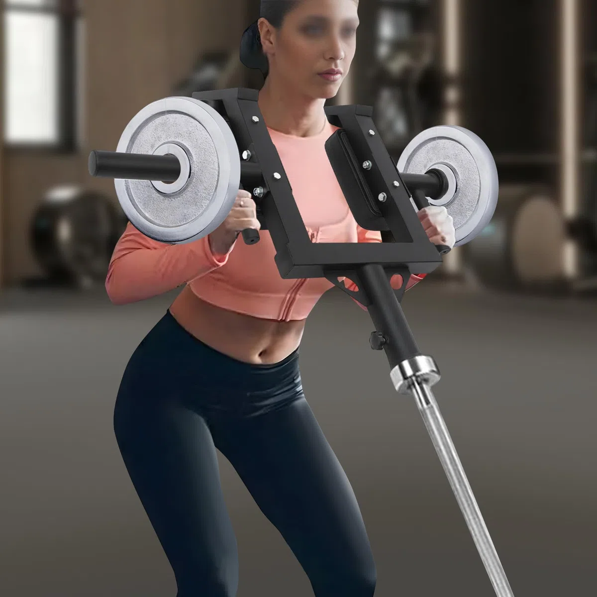 Viking Press - Maniglia per bilanciere olimpico da 5,1 cm, accessori per l'allenamento Core Strength, pressa a spalla per dispositivi di fissaggio per spalle, schiena, gambe
