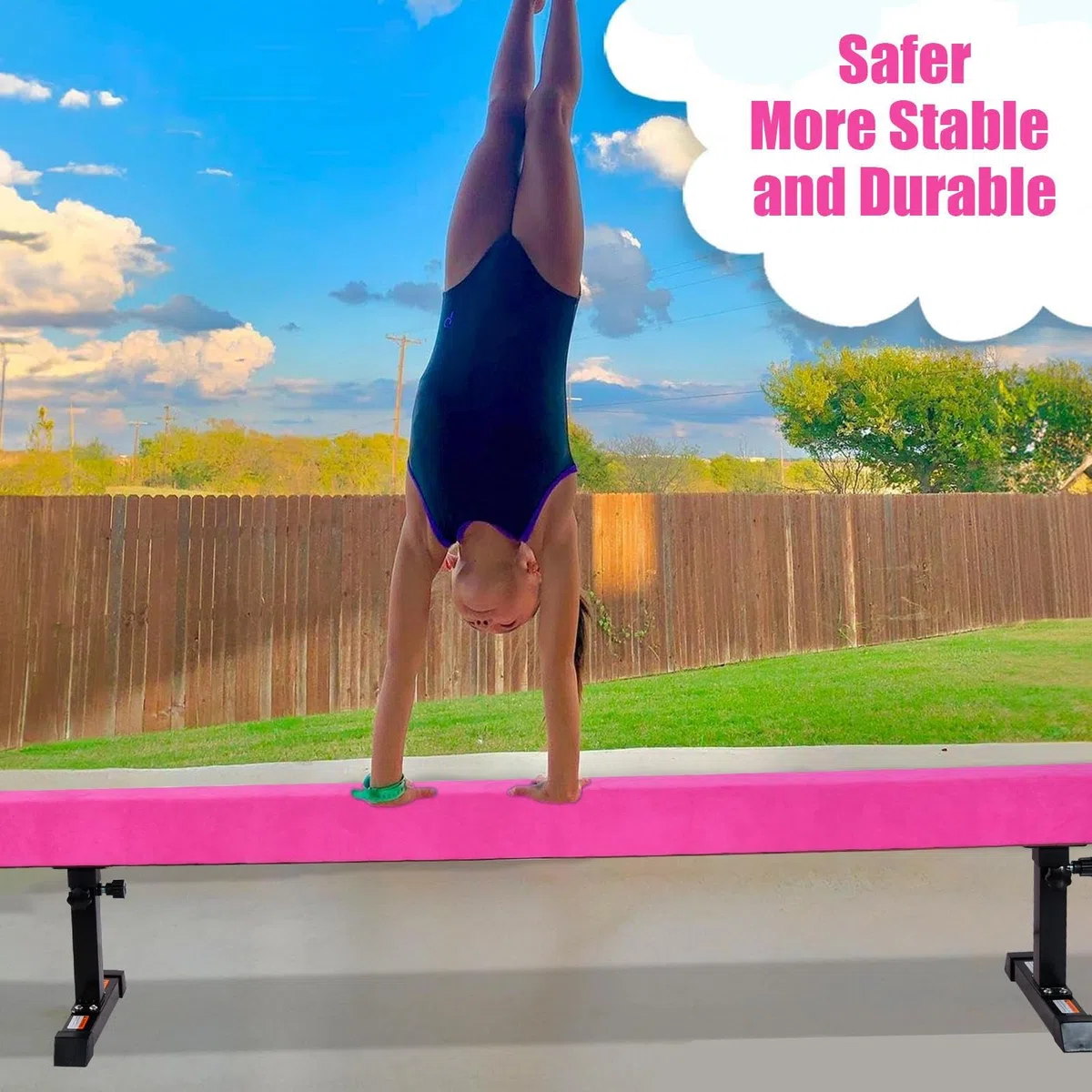 Trave Di Equilibrio Per Bambini, Trave Di Equilibrio Per La Casa, Trave Di Equilibrio Regolabile In Altezza, Trave Di Equilibrio Per Ginnastica 180 Cm, Regolabile In 5 Altezze