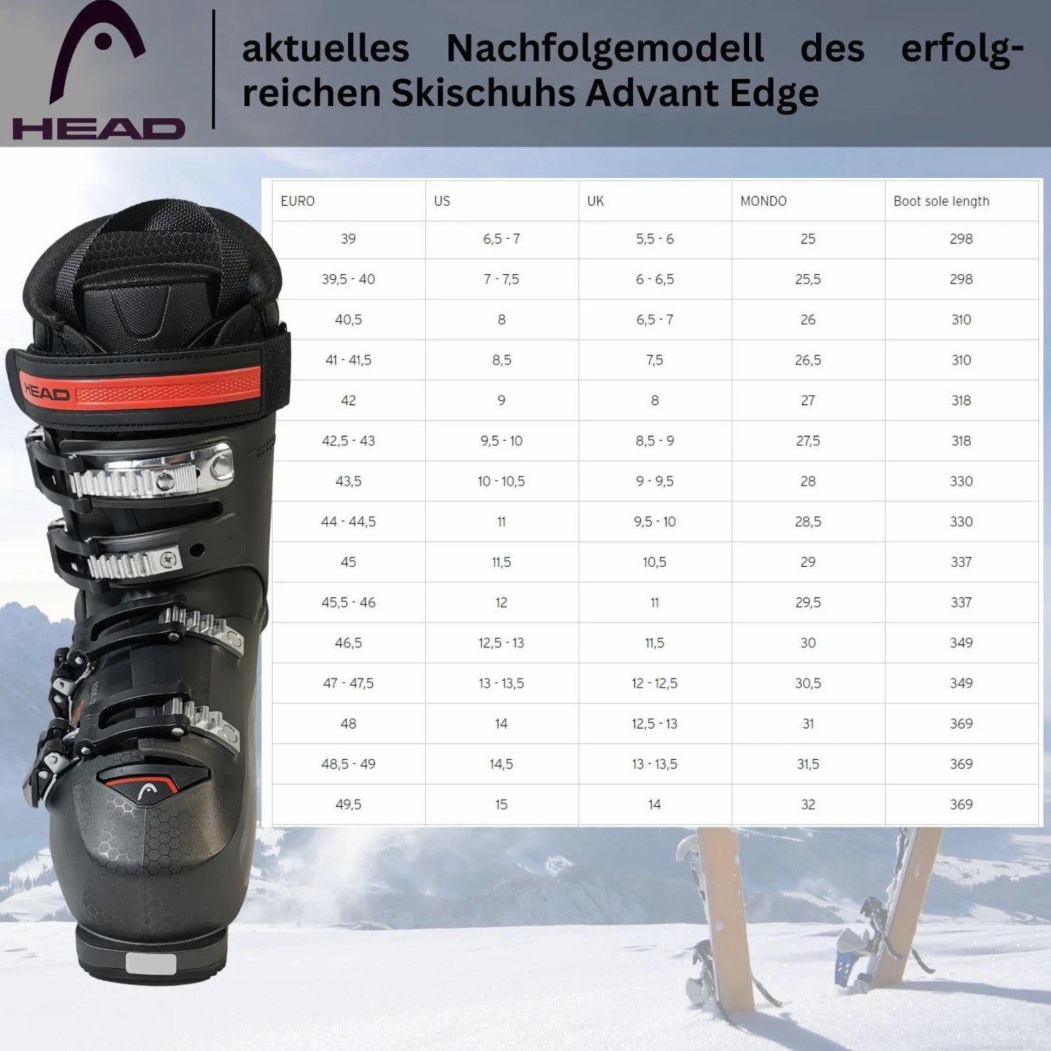 Head Edge LYT RX HV Flex 80 - Scarponi da sci alpino, da uomo, per principianti ed esperti