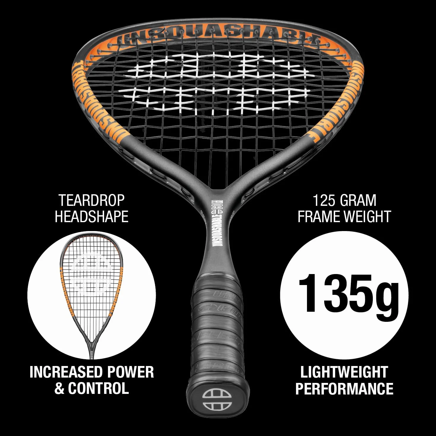 UNSQUASHABLE Inspire Y-4000 and Thermo-TEC Series Squash Rackets - Lightweight Squash Rackets - Combination of Power, Control, Comfort and Durability